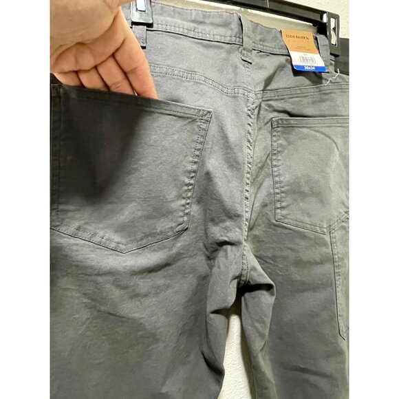 Eddie Bauer NWT Men’s Stretch Canvas Utulity Pant, (36x34, Gray) - Picture 11 of 16